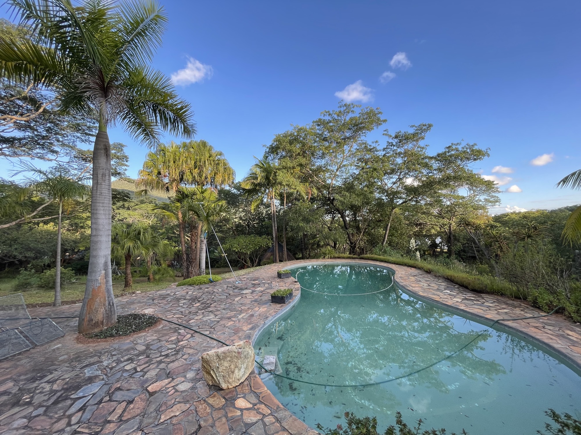 Swimming pool and grounds at MidWaters